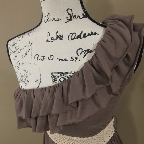 One Shoulder Ruffle Dress - Picture 2 of 5